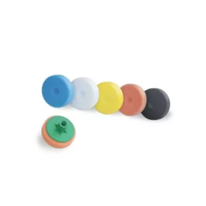 BOLL polírozószivacs, piros, közepesen puha, M14 menetes, 80 mm – 0030109