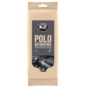 K2 Polo Matt műszerfalápoló törlőkendő, 24 db – K425