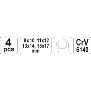 YATO készlet kulcsok villás- félhollandi 4 db – YT-0143