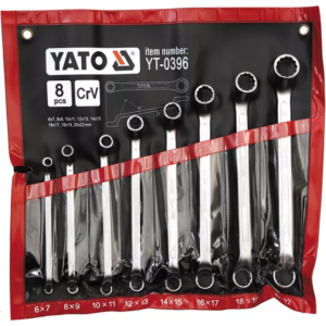 YATO hajlított csillagkulcskészlet 6–22 mm 8 db – YT-0396