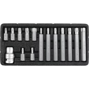 YATO biztonsági Torx kulcskészlet T20–T55, 15 részes – YT-0417