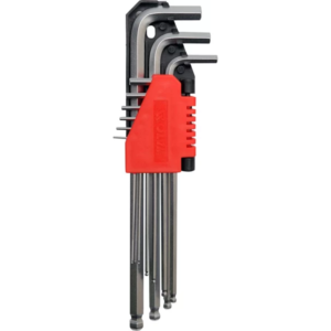 YATO gömbvégű imbuszkulcskészlet 9 db1,5-10 mm hosszú Cr-V – YT-0506