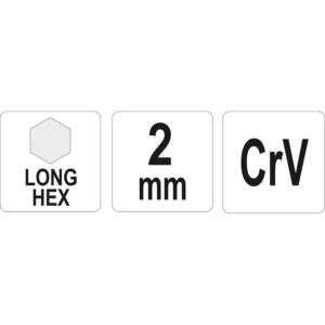 YATO imbuszkulcs hosszú 2,0 mm – YT-05431