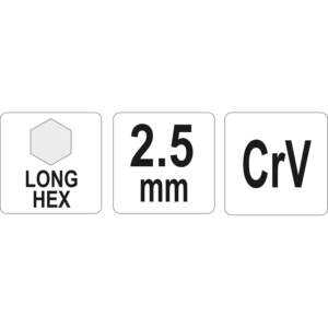 YATO imbuszkulcs hosszú 2,5 mm – YT-05432