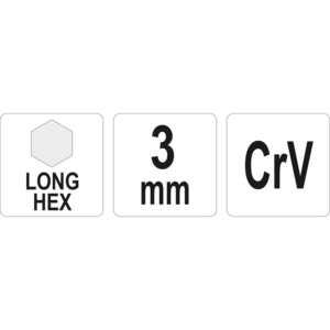 YATO imbuszkulcs hosszú 3,0 mm – YT-05433