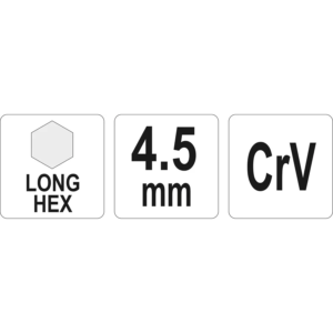 YATO imbuszkulcs hosszú 4,5 mm – YT-05435