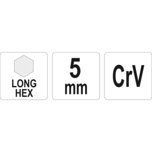 YATO imbuszkulcs hosszú 5,0 mm – YT-05436