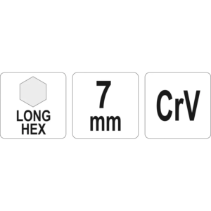YATO imbuszkulcs hosszú 7,0 mm – YT-05439