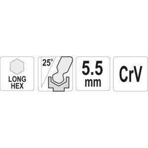 YATO golyós végű, hosszú imbuszkulcs 5,5 mm – YT-05457