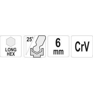 YATO golyós végű, hosszú imbuszkulcs 6,0 mm – YT-05458