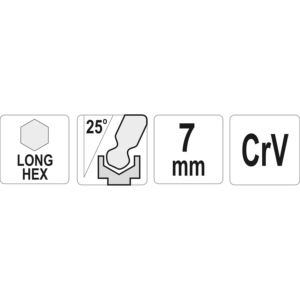 YATO golyós végű, hosszú imbuszkulcs 7,0 mm – YT-05459