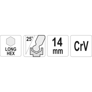 YATO golyós végű, hosszú imbuszkulcs 14,0 mm – YT-05464