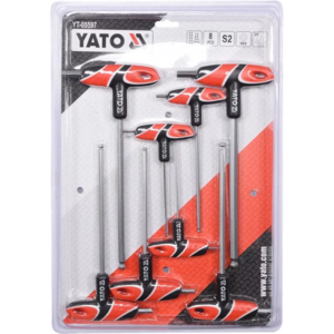 YATO L-alakú gömbvégű imbuszkulcskészlet, 8 részes – YT-05597