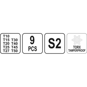 YATO száras kulcskészlet markolattal 9 db – YT-05615