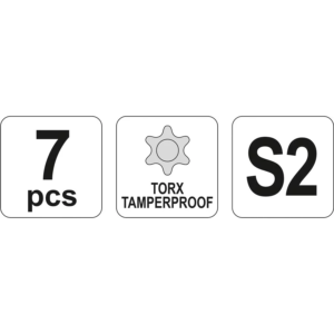 YATO készlet kulcsok Torx 7 db – YT-0562