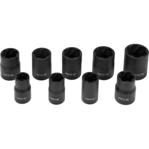 YATO csavarkiszedő-készlet 3/8 10 db – YT-0603