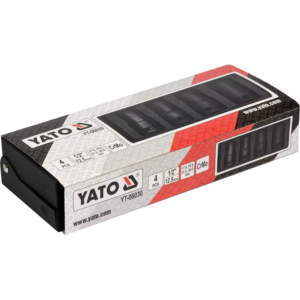 YATO sérült kerékőr- és csavarfej-kiszedő ütődugókulcs-készlet 1/2", 4 részes – YT-06030