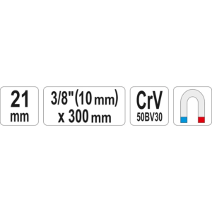 YATO gyertyakkulcs 21 mm × 300 – YT-0819
