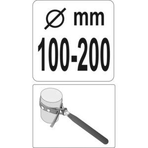 YATO szíjas olajszűrőkulcs 100-200 mm – YT-0825