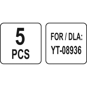 YATO perforált panel kampói 5 db – YT-08937