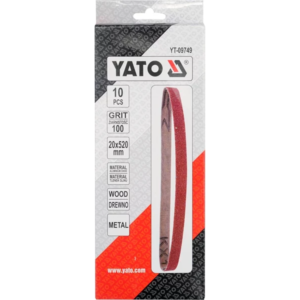 YATO végtelenített csiszolószalag P100, 20 × 520 mm, 10 db – YT-09749