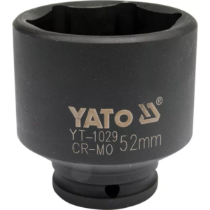 YATO kerékagy-dugókulcs, ütő, 1/2", 52 mm, 6 lapú – YT-1029