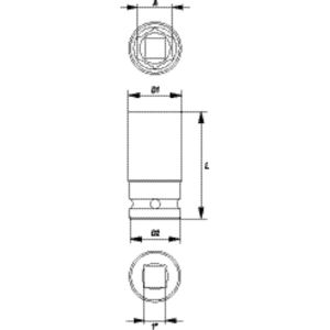 YATO ütődugókulcs 1 × 27 mm hosszú – YT-1175