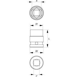 YATO ütődugókulcs 1" 24 mm – YT-1180
