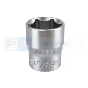 YATO dugókulcs 1/2", 24 mm, 6 lapú, Cr-V, rövid – YT-1217