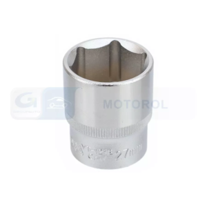 YATO dugókulcs 1/2", 27 mm, 6 lapú, Cr-V, rövid – YT-1218