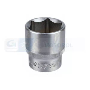 YATO dugókulcs 1/2", 30 mm, 6 lapú, Cr-V, rövid – YT-1219