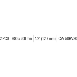 YATO l-hajtókar 1/2 600 × 200 mm – YT-12445