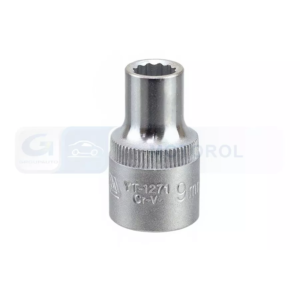 YATO dugókulcs 1/2", 9 mm, 12 lapú, Cr-V, rövid – YT-1271