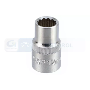 YATO dugókulcs 1/2", 12 mm, 12 lapú, Cr-V, rövid – YT-1274