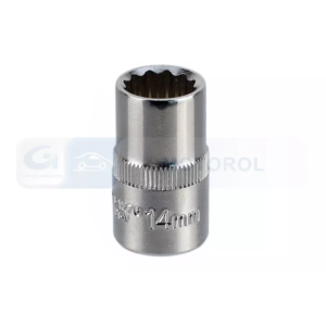 YATO dugókulcs 1/2", 14 mm, 12 lapú, Cr-V, rövid – YT-1276