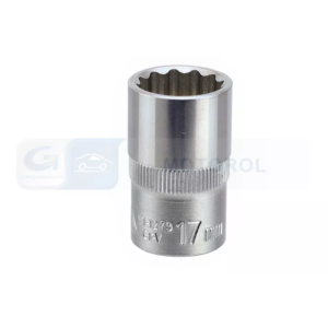 YATO dugókulcs 1/2", 17 mm, 12 lapú, Cr-V, rövid – YT-1279