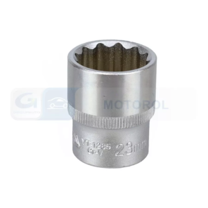 YATO dugókulcs 1/2", 23 mm, 12 lapú, Cr-V, rövid – YT-1285