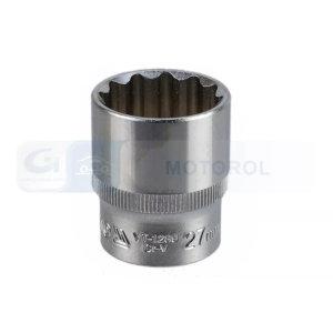 YATO dugókulcs 1/2", 27 mm, 12 lapú, Cr-V, rövid – YT-1289