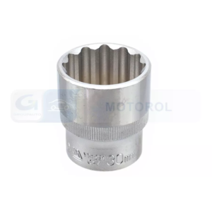 YATO dugókulcs 1/2", 30 mm, 12 lapú, Cr-V, rövid – YT-1291