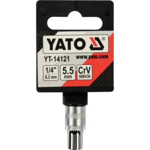 YATO dugókulcs 5,5 mm 1/4 6-lapú CV rövid – YT-14121