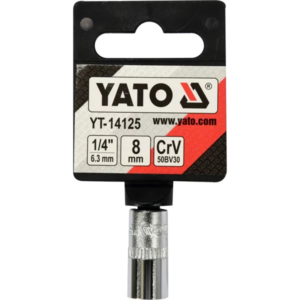 YATO dugókulcs 8 mm 1/4 6-lapú CV rövid – YT-14125