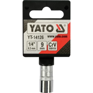 YATO dugókulcs 9 mm 1/4 6-lapú CV rövid – YT-14126