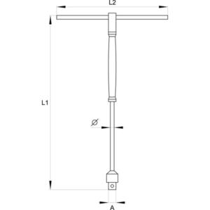 YATO adapter T-adapter forgó fogantyú 1/4 – YT-1565