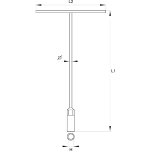 YATO t-fogantyús dugókulcs 8 mm – YT-1571