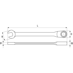 YATO racsnis csillag-villáskulcs 8 mm – YT-1651