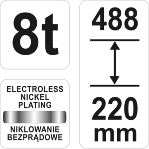 YATO palackemelő 8 t – YT-17025