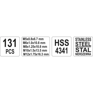 YATO javítókészlet menet M5–M12 – YT-1763