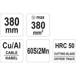 YATO racsnis kábelvágó olló 380 mm L-330 – YT-18602