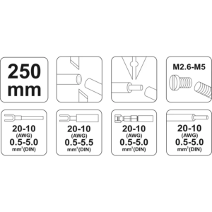 YATO fogó csatlakozókhoz 250 mm – YT-2254