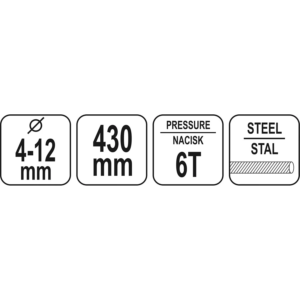 YATO kézi hidraulikus csővágó 4-12 mm – YT-22870